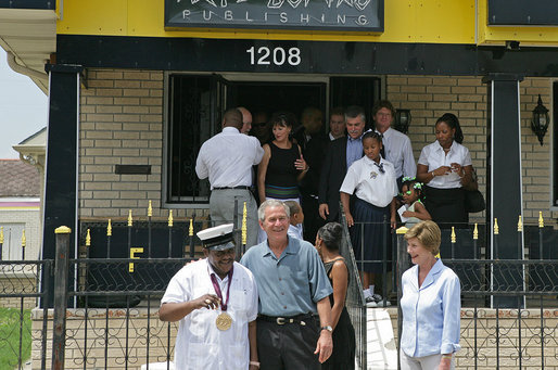 Fats Domino and George W. Bush 2